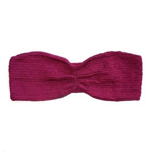 Indah Smocked Bandeau Bikini Top